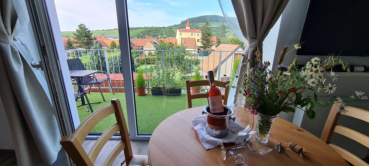 Ubytování v apartmánu Pálava v penzionu PalavaHof na Perné