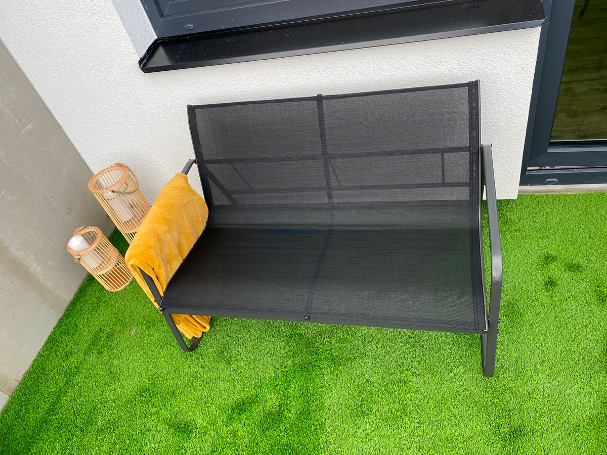 Balkon apartmánu Neronet na Perné