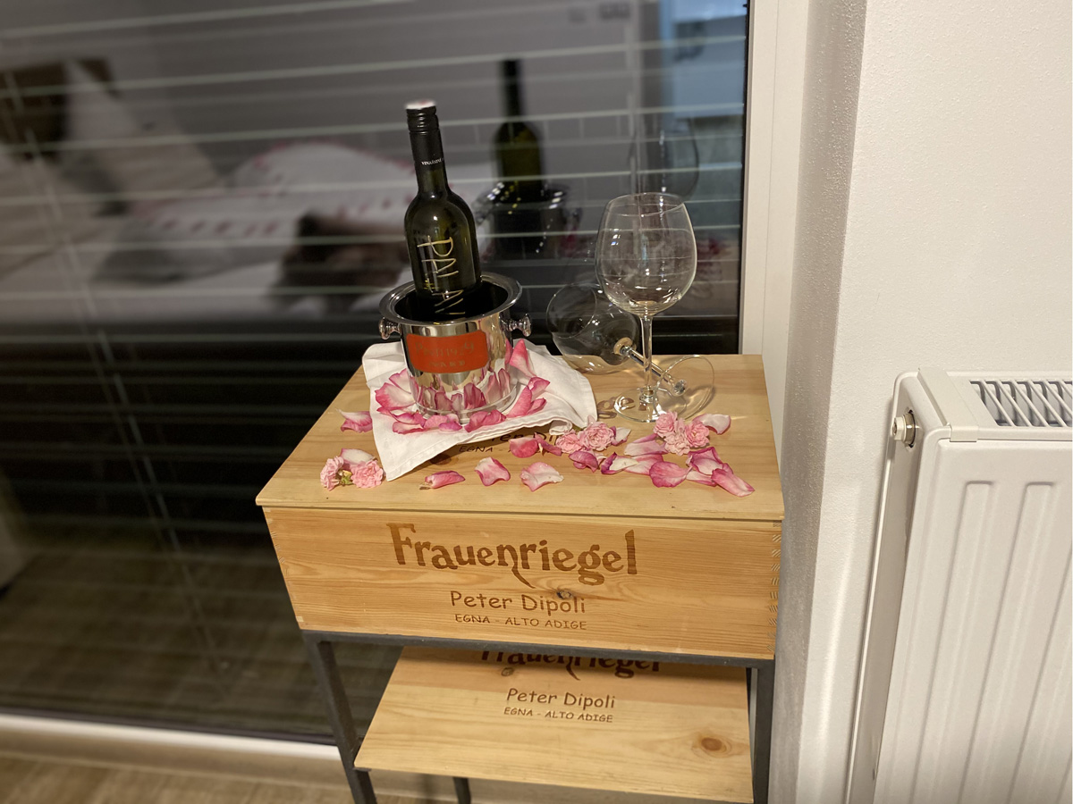 Romantická výzdoba v apartmánu na Perné